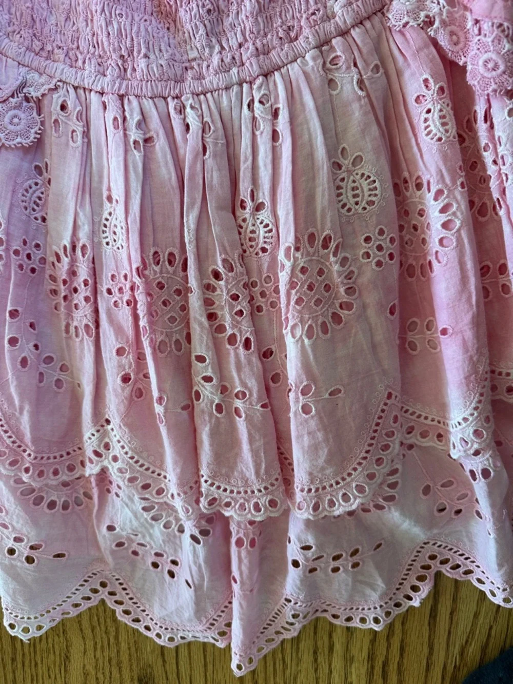 LoveShackFancy Deanna Halter Dress Peony Hard Dye - Picture 3 of 4